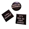 1980s Catch Phrases Pin Button Collection circa 1980s