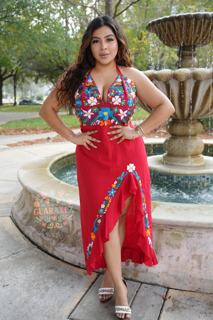 Alma Mexican Embroidery Dress