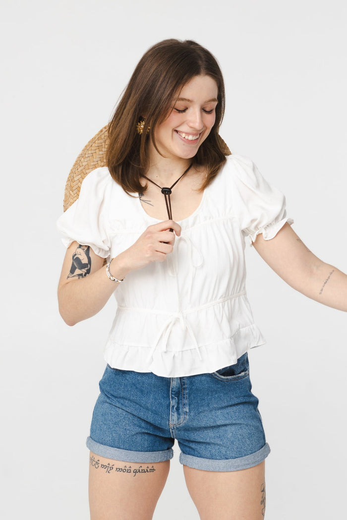 ANANAS BANANAS Blouse Liv - Blanc