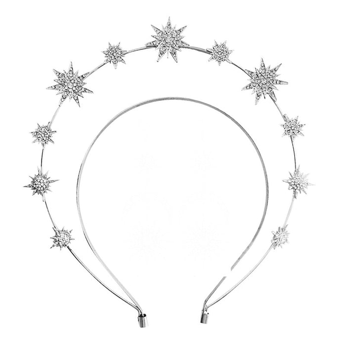 Andromeda- the Starry Celestial Halo Crown and Earrings