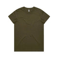 As Colour Women's maple tee 4001 Casual Wear As Colour ARMY XSM