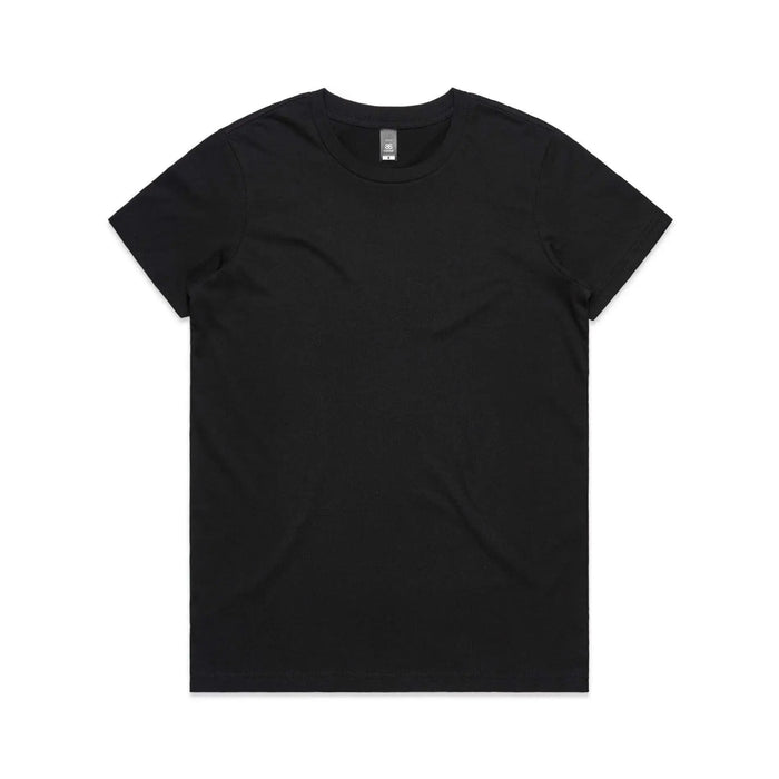 As Colour Women's maple tee 4001 Casual Wear As Colour BLACK XSM