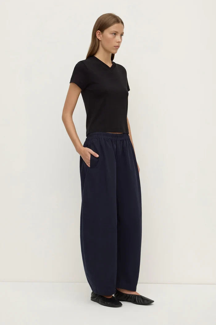 Assembly Label Lola Barrel Pant - Navy Hyde Boutique