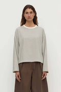 Assembly Label Malone Stripe Wide Sleeve - Cream/Black Apparel > Women > Clothing > Tops > T-Shirts > Assembly Label Hyde Boutique
