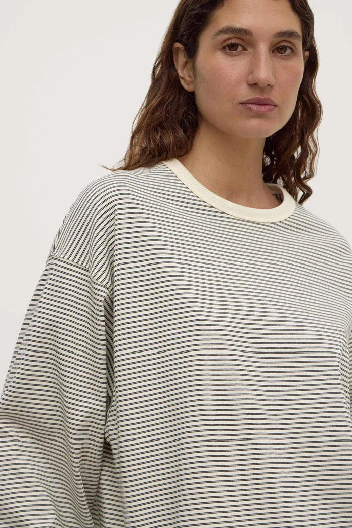 Assembly Label Malone Stripe Wide Sleeve - Cream/Black Apparel > Women > Clothing > Tops > T-Shirts > Assembly Label Hyde Boutique
