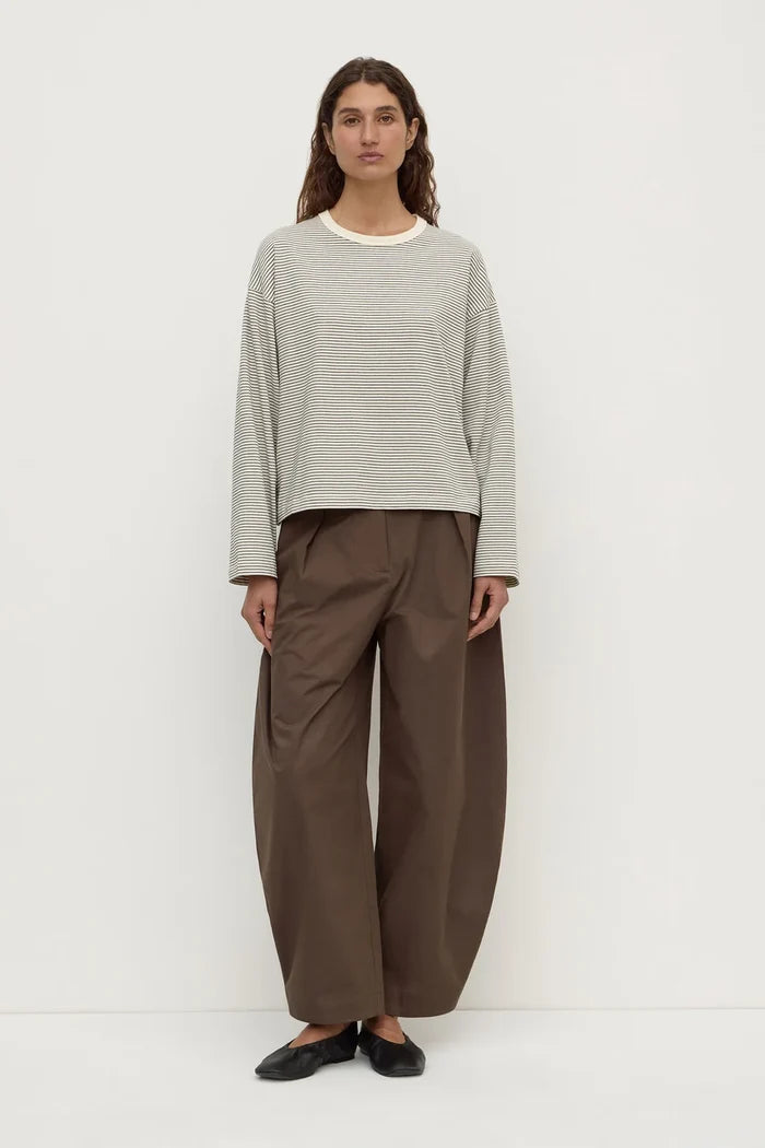 Assembly Label Malone Stripe Wide Sleeve - Cream/Black Apparel > Women > Clothing > Tops > T-Shirts > Assembly Label Hyde Boutique