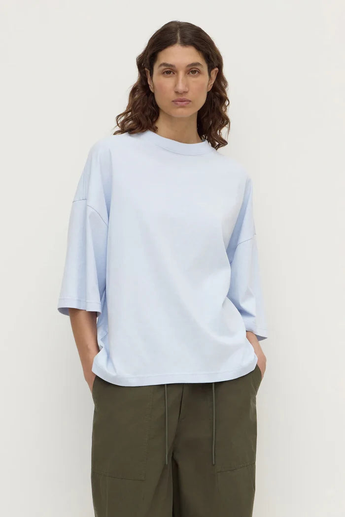 Assembly Label Max Cotton Oversized Tee - Powder Blue Hyde Boutique