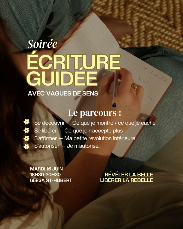 Atelier écriture guidée