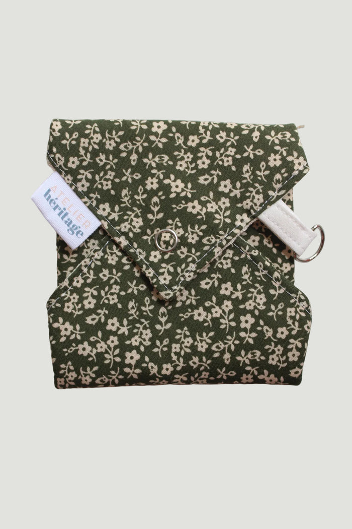 Fleurs Vert et Crème