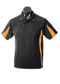 Aussie Pacific Eureka Kids Polo Shirt 3304 Casual Wear Aussie Pacific Black/Gold/Ashe 6