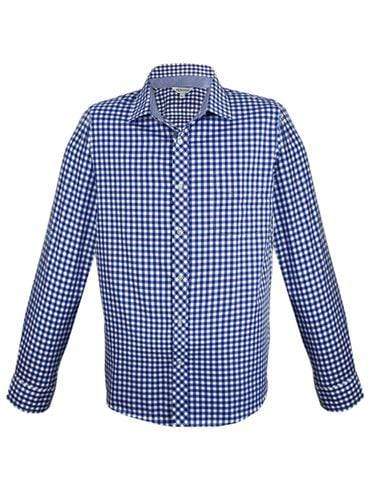 Aussie Pacific Men's Brighton Long Sleeve Shirt 1909L Corporate Wear Aussie Pacific Navy/White XXS