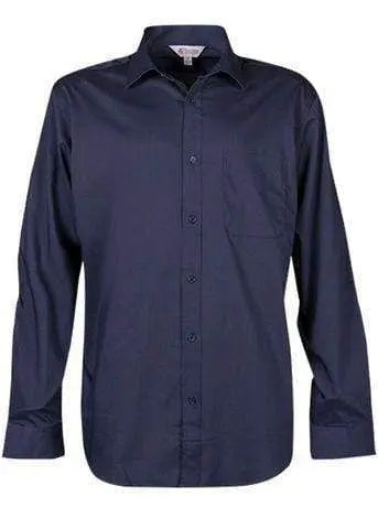 Aussie Pacific Men's Mosman Long Sleeve Shirt 1903l Corporate Wear Aussie Pacific Navy XXS