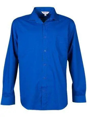 Aussie Pacific Men's Mosman Long Sleeve Shirt 1903l Corporate Wear Aussie Pacific Royal XXS