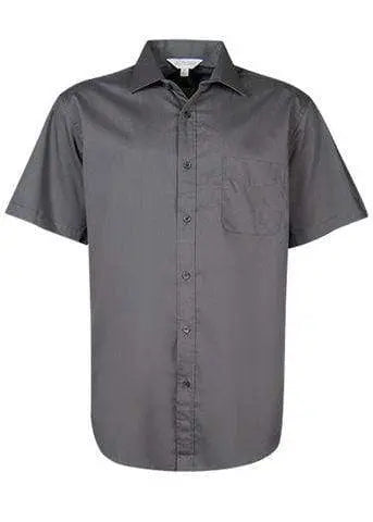 Aussie Pacific Men's Mosman Short Sleeve Shirt 1903S Corporate Wear Aussie Pacific Slate XXS