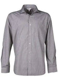 Aussie Pacific Men's Toorak Long Sleeve Shirt 1901L Corporate Wear Aussie Pacific Black/White XXS