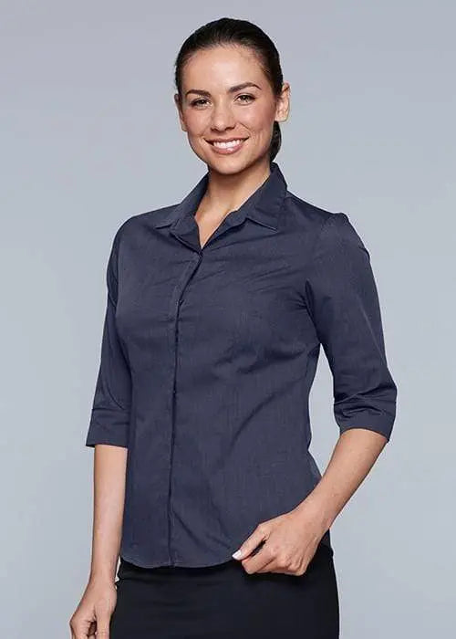 Aussie Pacific Ladies 3/4 Sleeve Shirt 2902T Corporate Wear Aussie Pacific