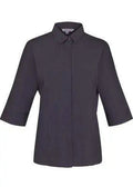 Aussie Pacific Ladies 3/4 Sleeve Shirt 2902T Corporate Wear Aussie Pacific Shadow Grey 4