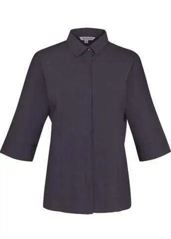 Aussie Pacific Ladies 3/4 Sleeve Shirt 2902T Corporate Wear Aussie Pacific Shadow Grey 4