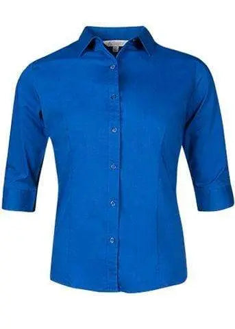 Aussie Pacific Ladies 3/4 Sleeve Shirt 2903T Corporate Wear Aussie Pacific Royal 4