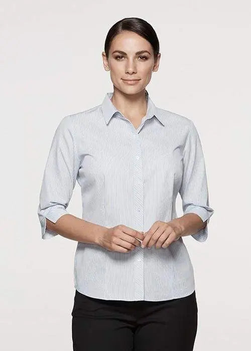 Aussie Pacific Ladies Bayview 3/4 Sleeve Shirt 2906T Corporate Wear Aussie Pacific
