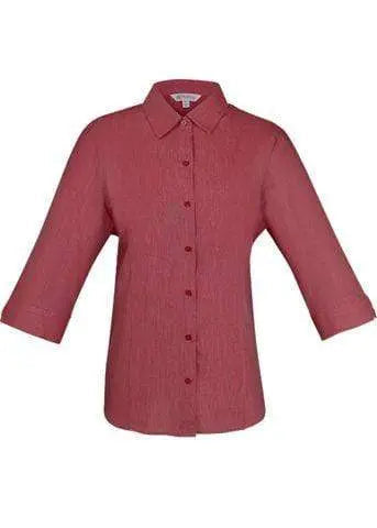 Aussie Pacific Ladies Belair 3/4 Sleeve Shirt 2905T Corporate Wear Aussie Pacific Red 4