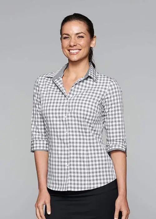 Aussie Pacific Ladies Devonport 3/4 Sleeve Shirt 2908T Corporate Wear Aussie Pacific