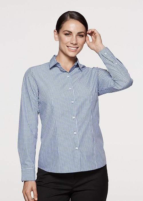 Aussie Pacific Ladies Epsom Long Sleeve Shirt 2907L Corporate Wear Aussie Pacific