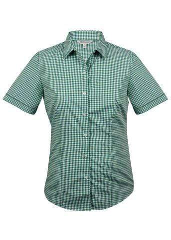 Aussie Pacific Ladies Epsom Short Sleeve Shirt  2907S Corporate Wear Aussie Pacific Emerald 4