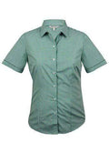 Aussie Pacific Ladies Epsom Short Sleeve Shirt  2907S Corporate Wear Aussie Pacific Emerald 4