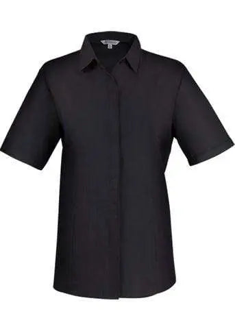 Aussie Pacific Ladies Short Sleeve Shirt 2902S Corporate Wear Aussie Pacific Shadow Grey 4