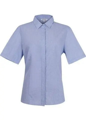 Aussie Pacific Ladies Short Sleeve Shirt 2902S Corporate Wear Aussie Pacific Mid Blue 4