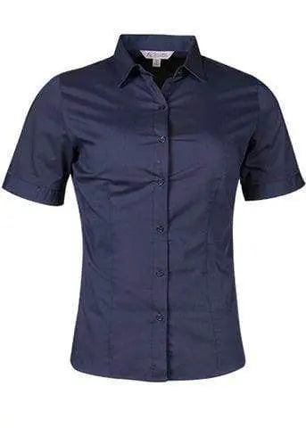 Aussie Pacific Ladies Short Sleeve Work Shirt 2903S Corporate Wear Aussie Pacific Navy 4