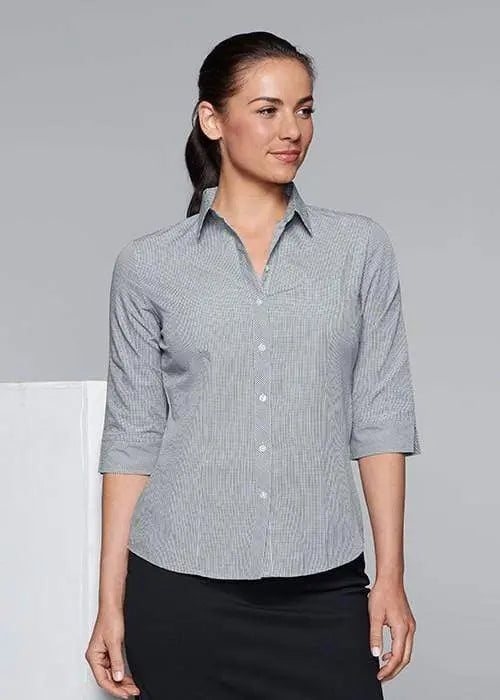 Aussie Pacific Ladies Toorak 3/4 Sleeve Shirt 2901T Corporate Wear Aussie Pacific