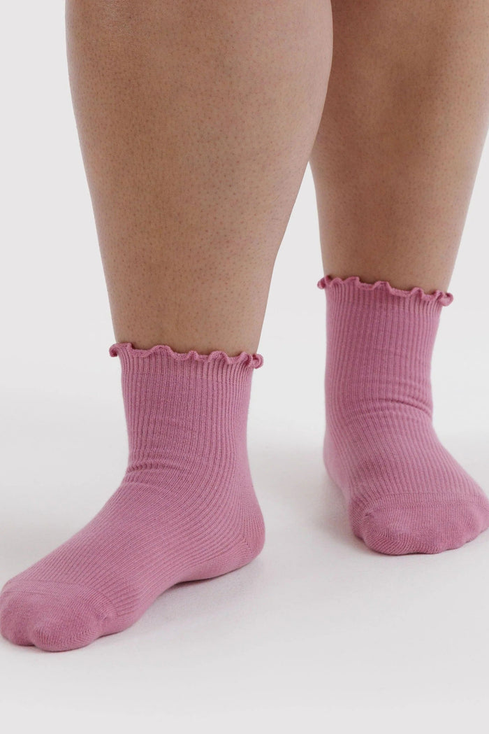 BAGGU Chaussettes Laitue Lot de 2 - Wild Plum et Cherry