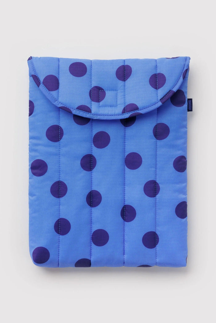 BAGGU Housse d'Ordinateur 13"/14" - Polka Dot Bleu