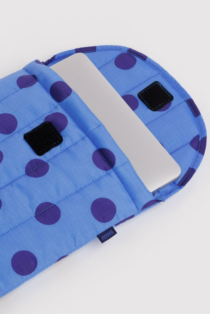 BAGGU Housse d'Ordinateur 13"/14" - Polka Dot Bleu
