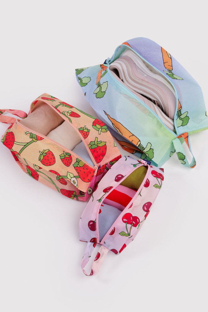 BAGGU Pochette ZIP 3D - Carotte et Fruits