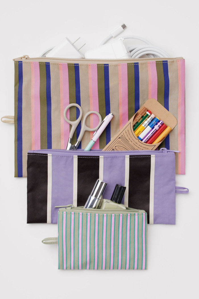 BAGGU Pochettes Plates - Candy Shop Stripes