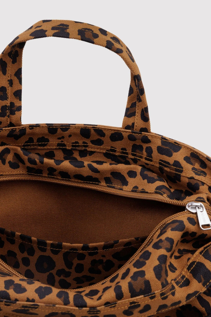BAGGU Sac Duck Zip Horizontal - Léopard
