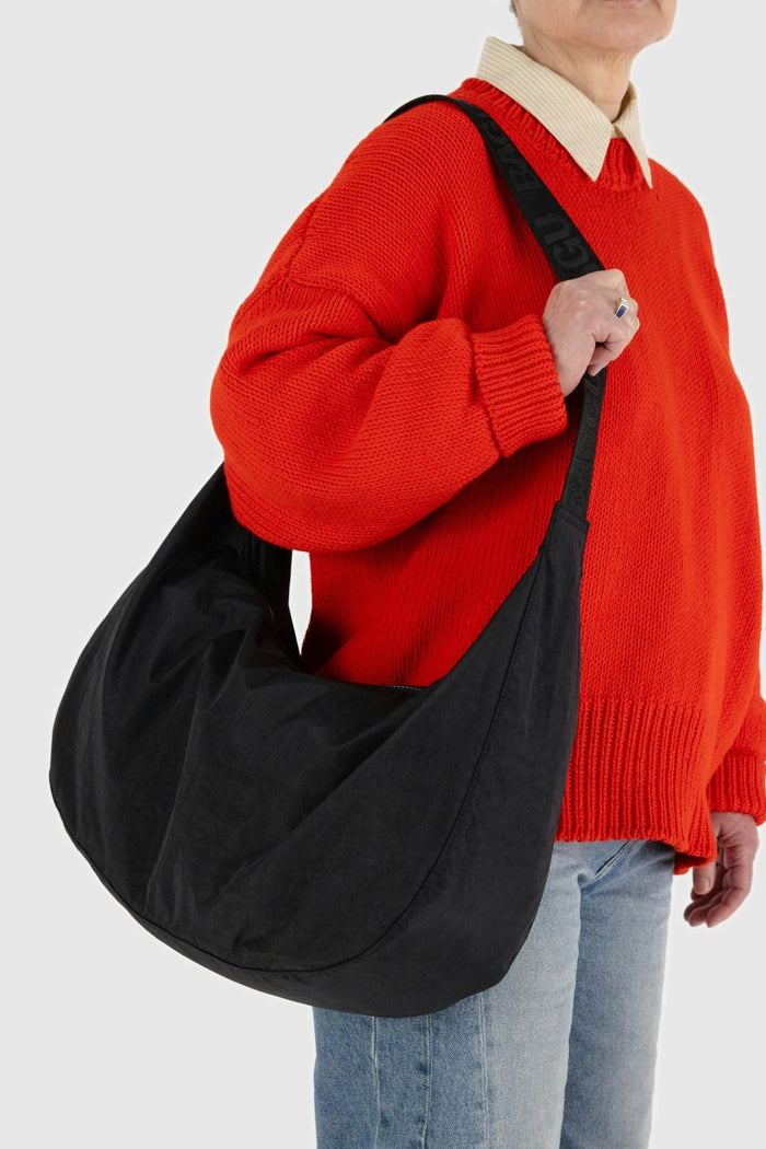 BAGGU Sac Large Crescent Nylon - Noir