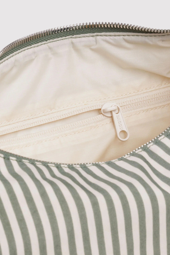 BAGGU Sac Meringue - Sage Stripe