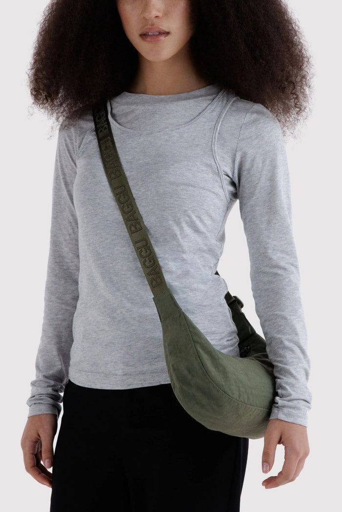BAGGU Sac Petit Crescent Nylon - Caper