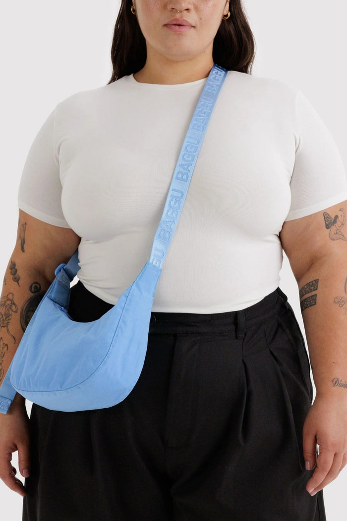 BAGGU Sac Petit Crescent Nylon - Piscine