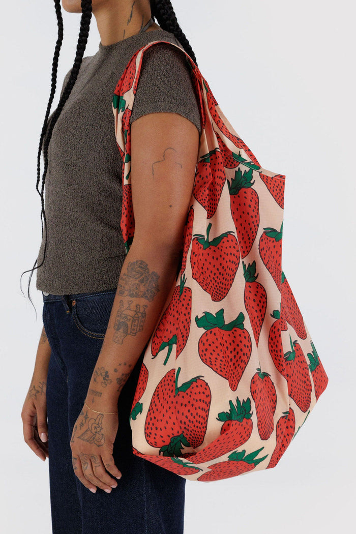 BAGGU Sac Réutilisable Grand - Fraise