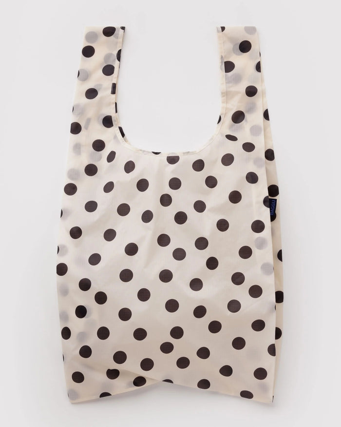 BAGGU Sac Réutilisable Grand - Polka Dot Noir et Blanc