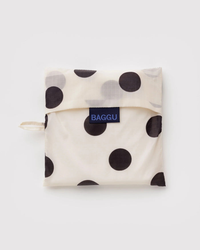 BAGGU Sac Réutilisable Grand - Polka Dot Noir et Blanc