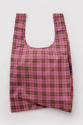 BAGGU Sac Réutilisable Standard - Tartan Rose