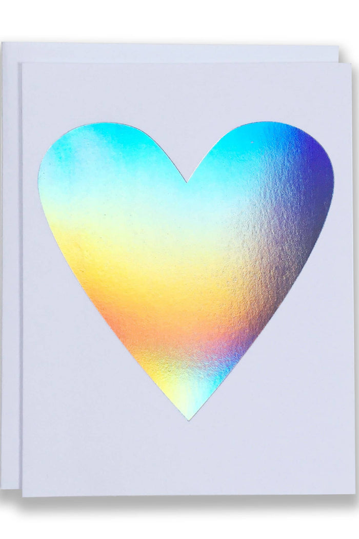 BANQUET WORKSHOP Carte Hologramme Coeur