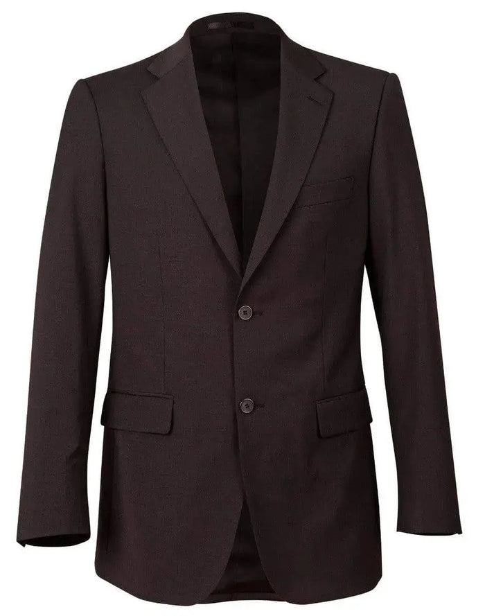 BENCHMARK Men's Wool Blend Stretch Two Buttons Jacket M9100 Metro Workwear.