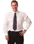 BENCHMARK Unisex Epaulette Long Sleeve BS06L Metro Workwear.